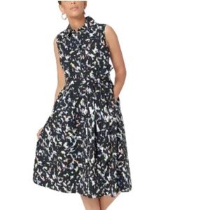Jason Wu dress Confetti Novelty Print Lined Stretch button Full A-Line Church